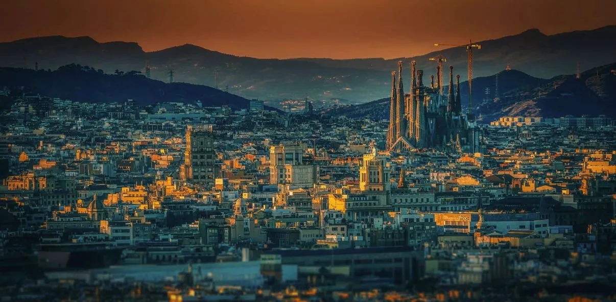 Vista de Barcelona com a Sagrada Família
